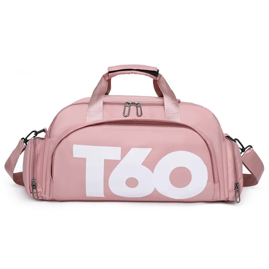 Sac de voyage avec compartiment chaussures T60 Rose - BAG ADVENTURE