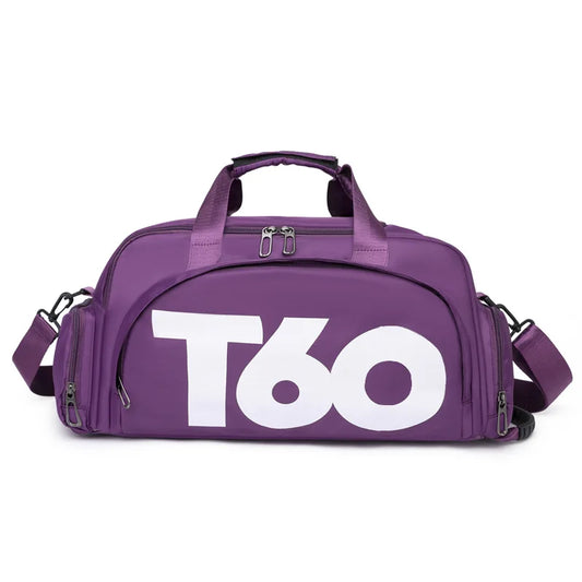 Sac de voyage avec compartiment chaussures T60 Mauve - BAG ADVENTURE