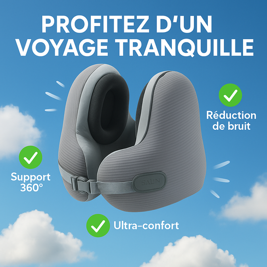 HushPro - Coussin de voyage à réduction de bruit
